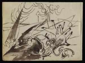 Drawing of an uprooted tree [1942] Keith Vaughan 1912-1977 Purchased by the archive from Thos. Agnew and Sons Ltd in November 1990 http://www.tate.org.uk/art/archive/TGA-9013-1-39-1
